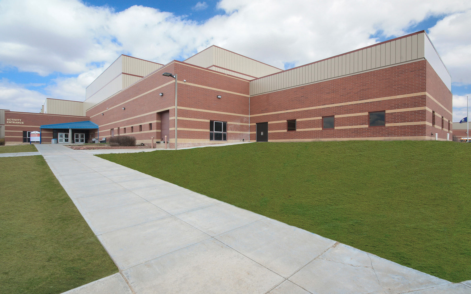 Exterior Activity Center at Dodge City High School
