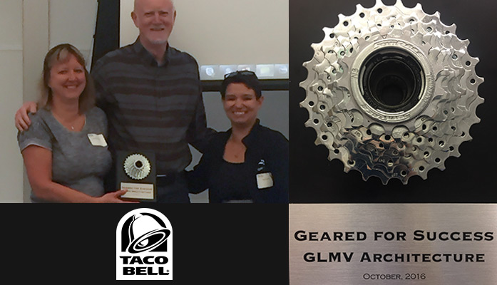 Staff and Taco Bell award