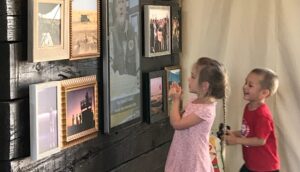 Children in front of exhibit-zoomed in