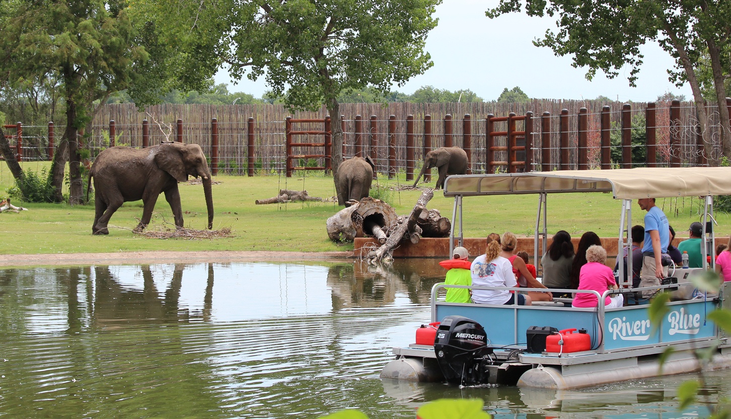 Boat ride through Elephant exhibit