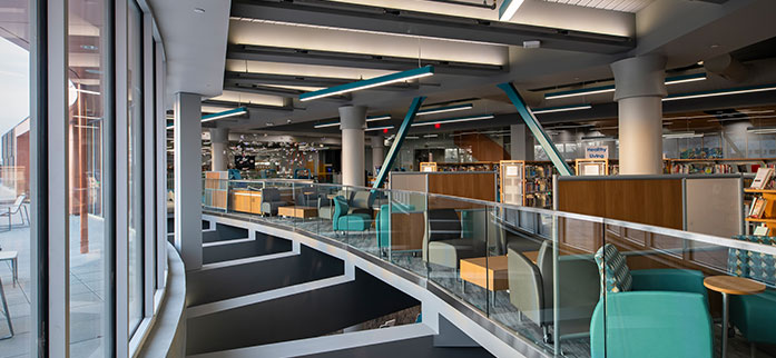Second Floor, Advanced Learning Library, Wichita Kansas, TESSERE Architecture