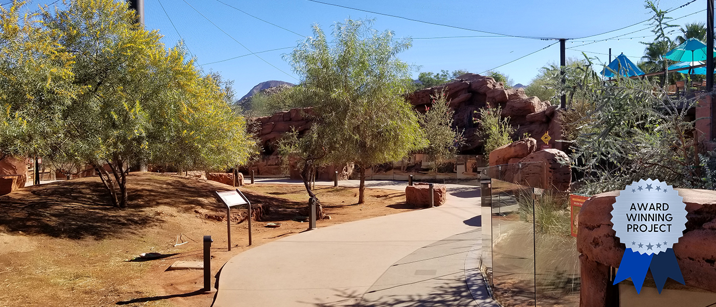 A multiple award winning exhibit - Australian Adventures at Living Desert Zoo & Gardens.