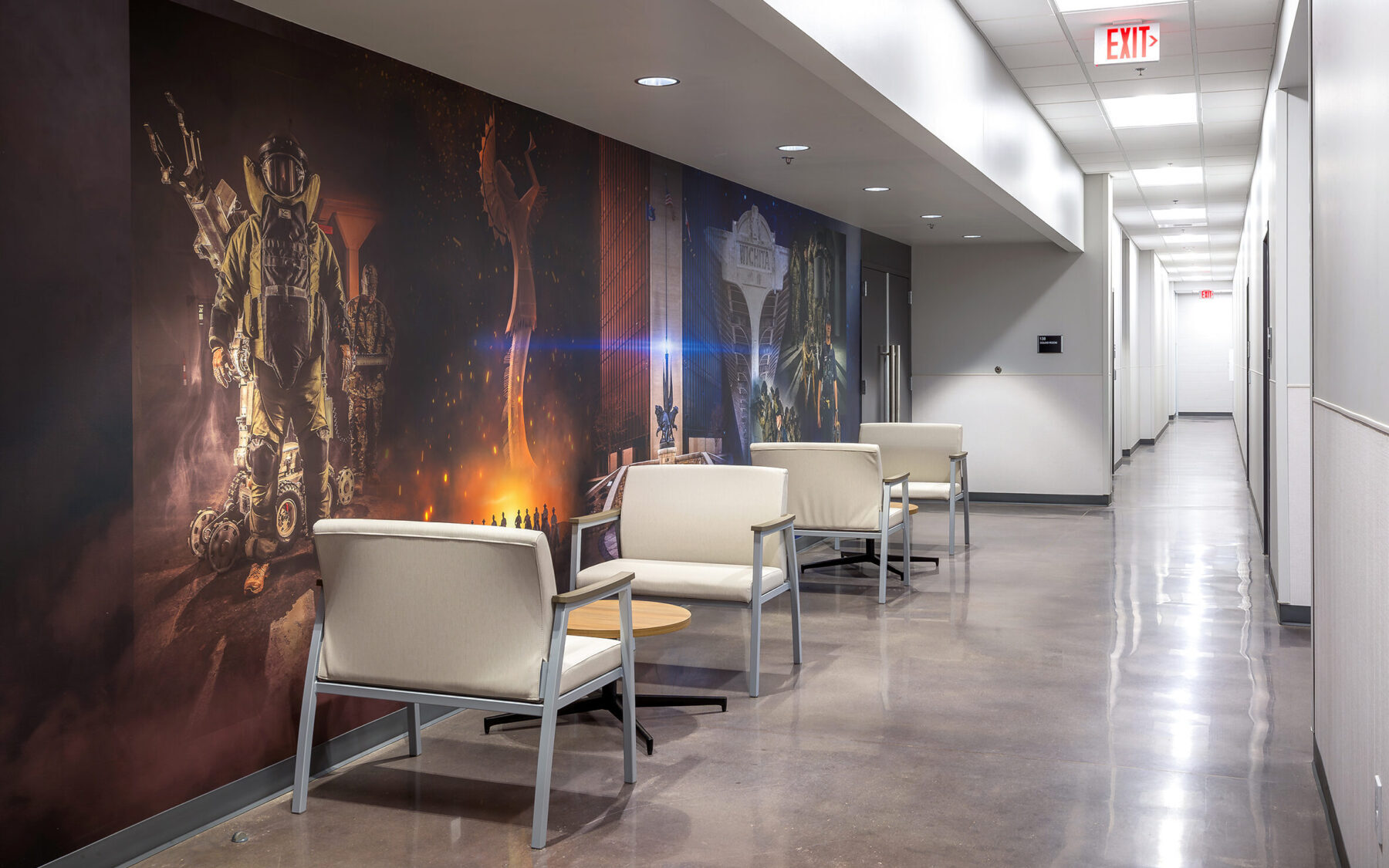 Wichita Police Department East Patrol - Graphic Hallway