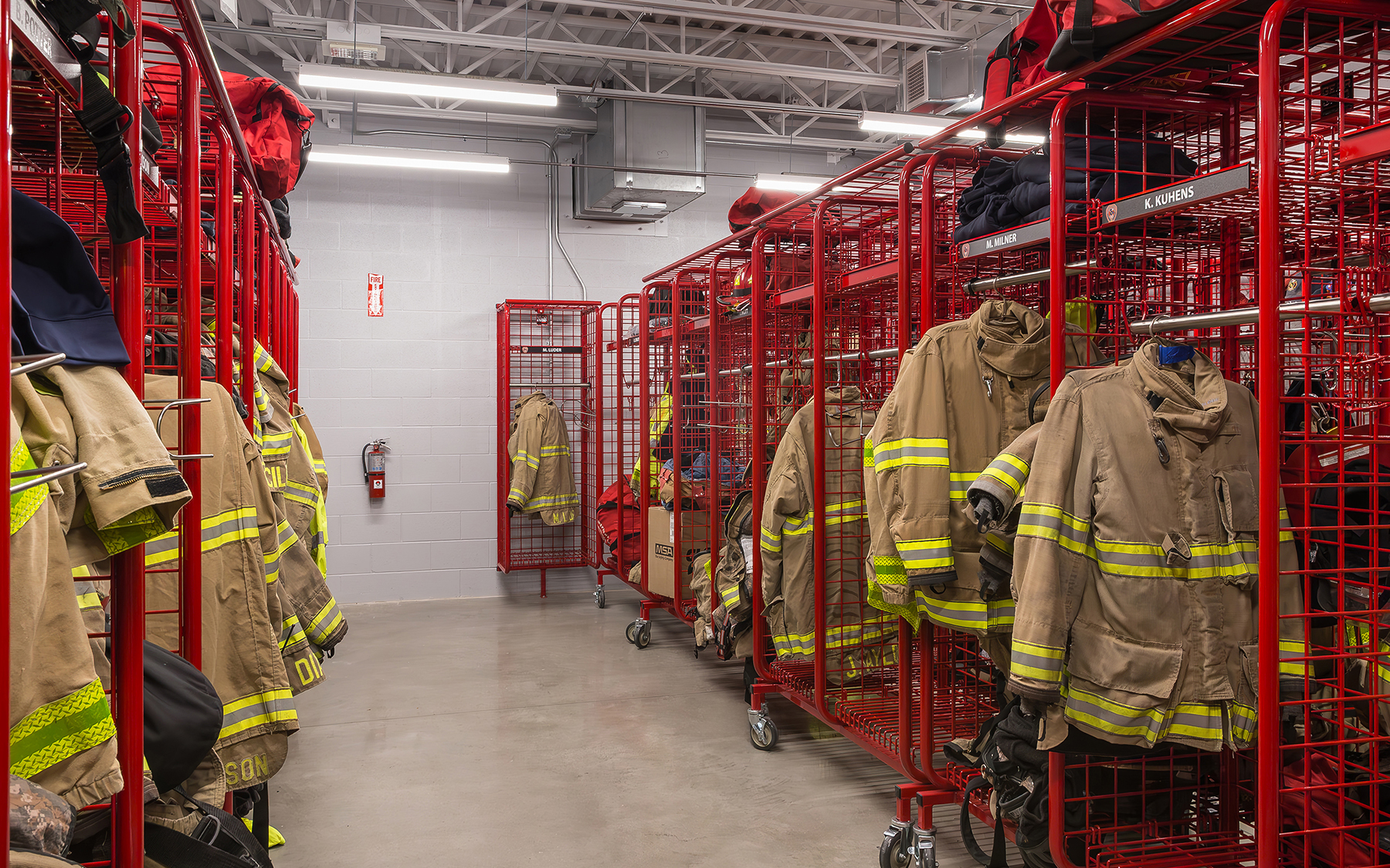 Emporia Fire Station decontamination room.