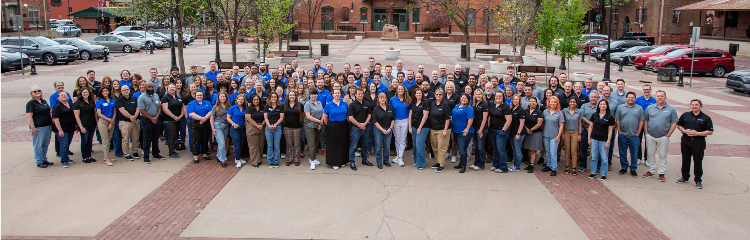 Tessere team group photo in Old Town Wichita
