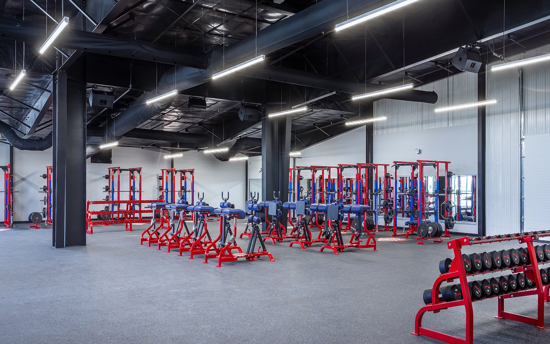 Dodge City High School weight room