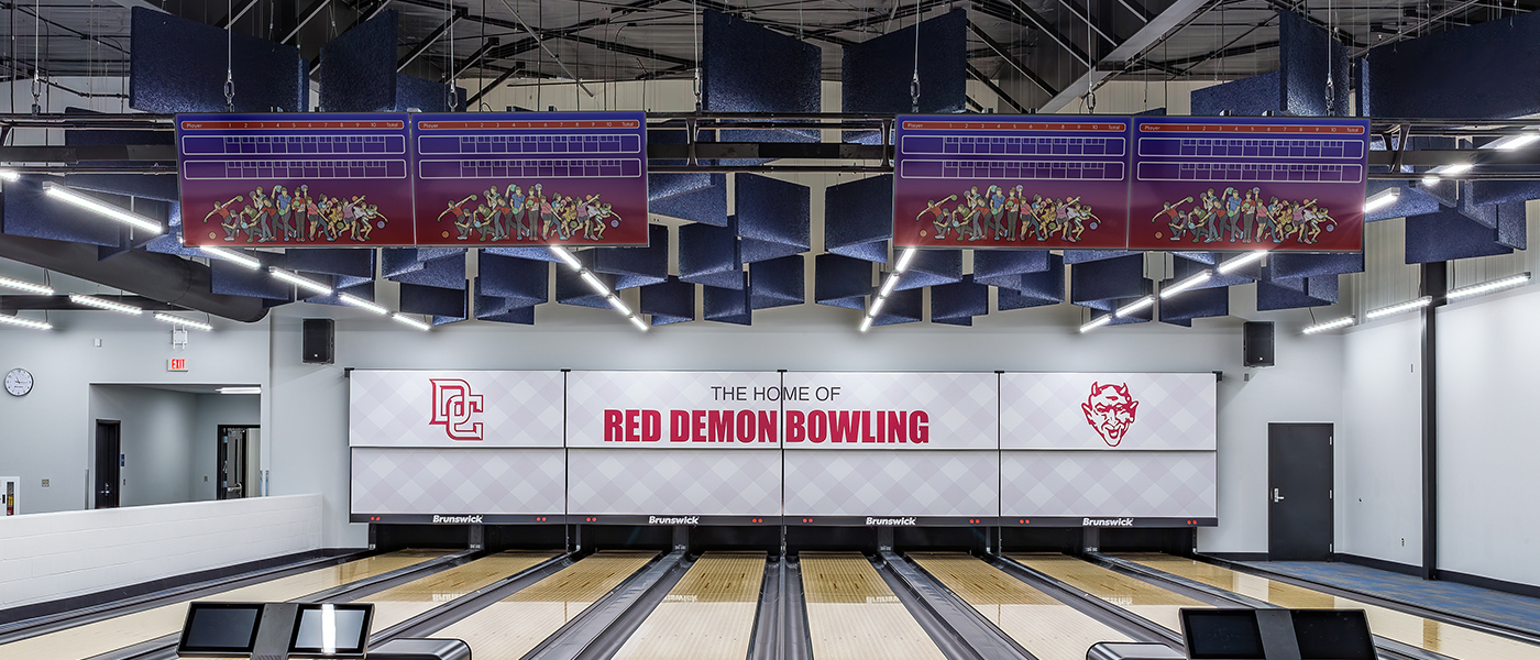 Dodge City High School eight bowling lanes.