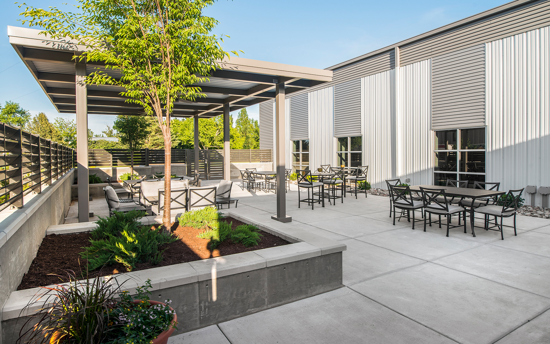 Eby outdoor patio.