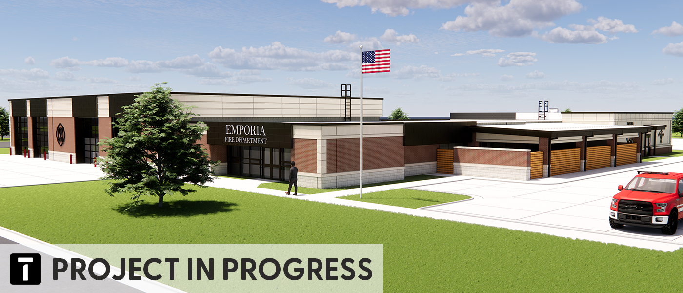 Emporia Fire Station 2 Header Project In Progress