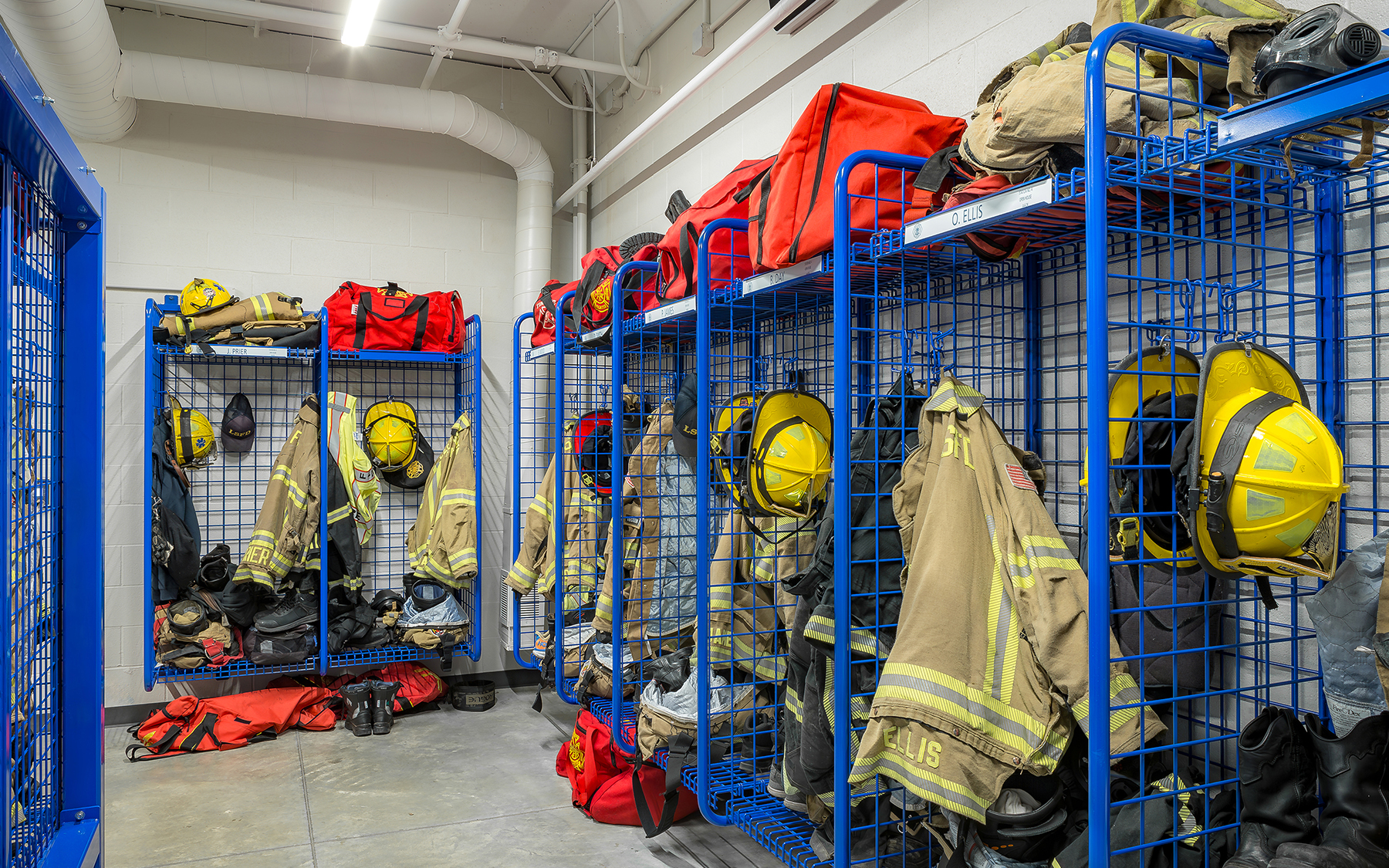 Lee's Summit Fire Station 4 uniform locker