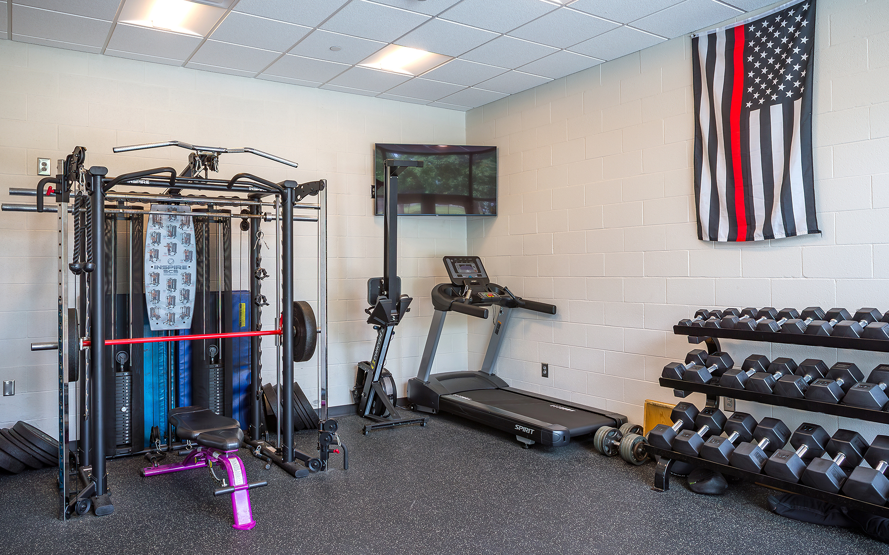 Lee's Summit Fire Station 4 weight room