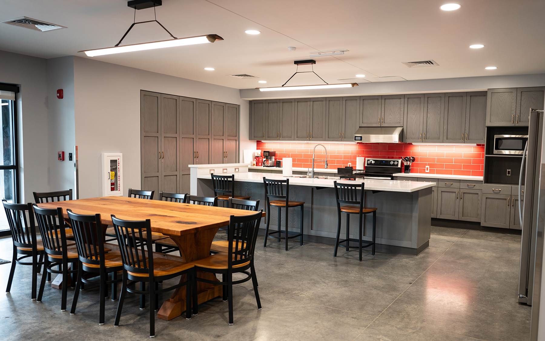 Fire station kitchen