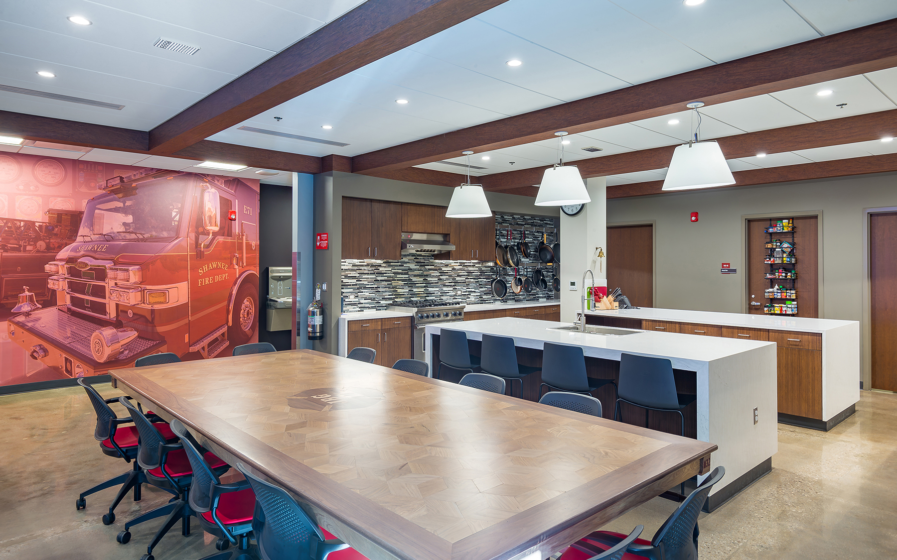 Shawnee Fire Station 71 kitchen