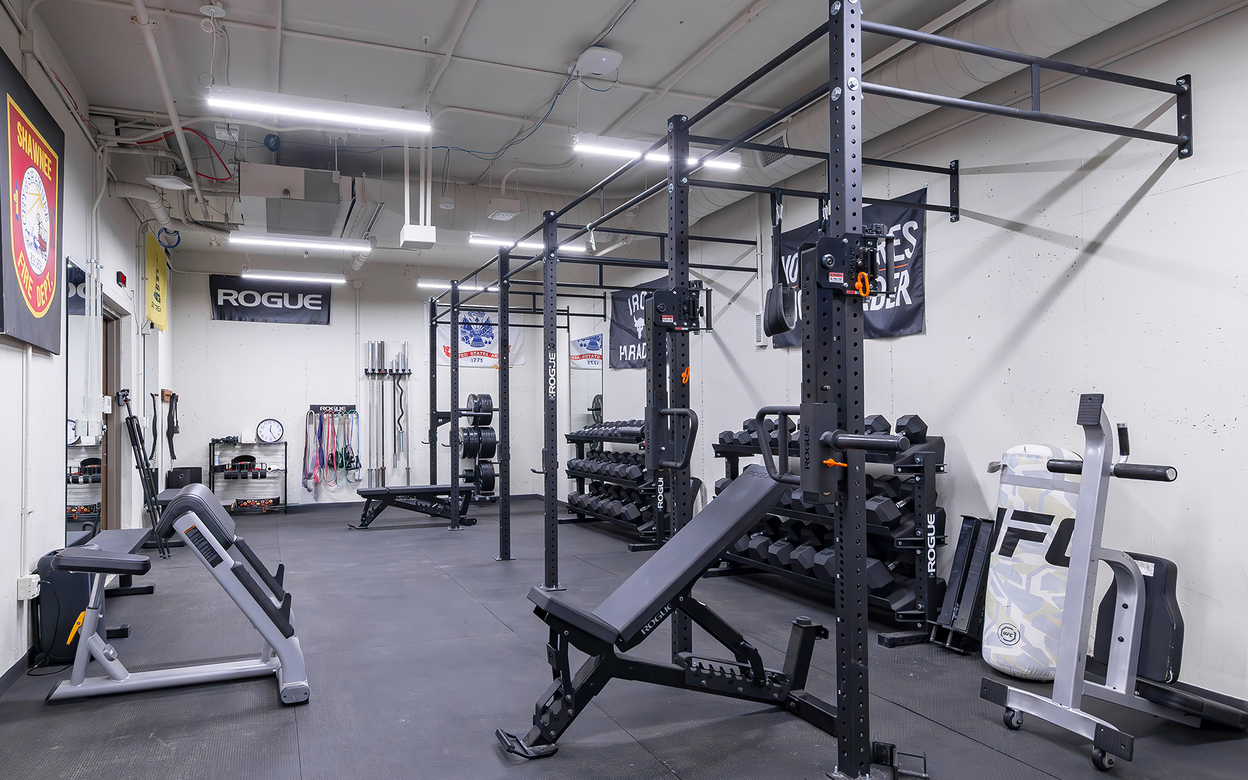 Shawnee Fire Station 71 weight room
