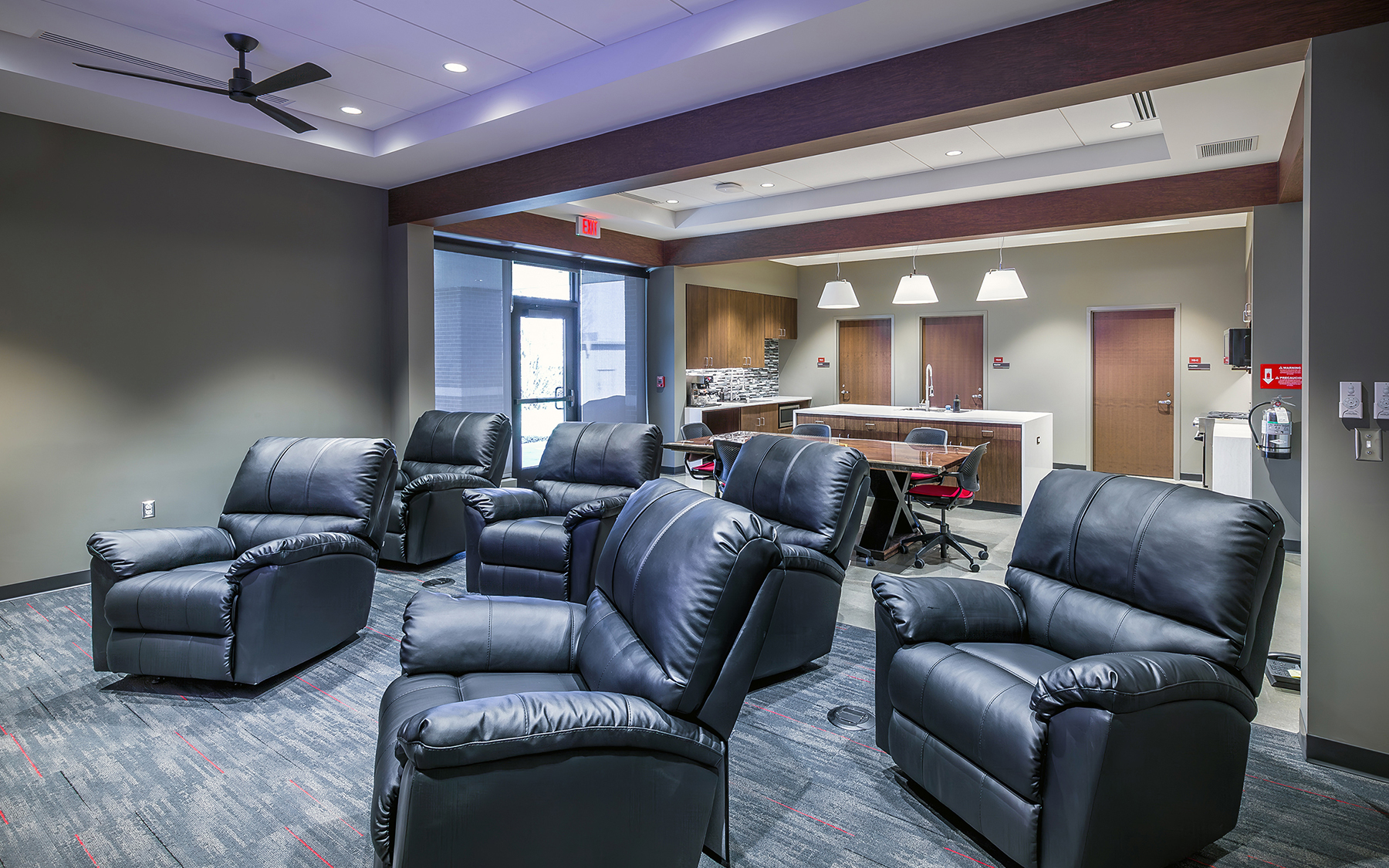 Shawnee Fire Station 73 lounge chairs