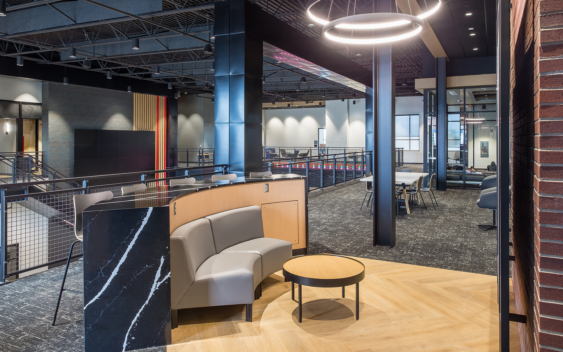 Kelce college of business seating area