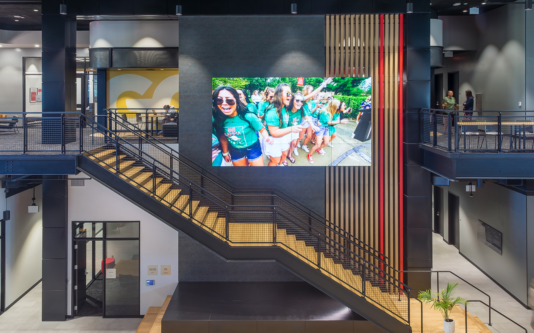 Kelce college stairs